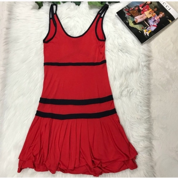 Diane Von Furstenberg Red Jersey Knit Sundress - Picture 6 of 8